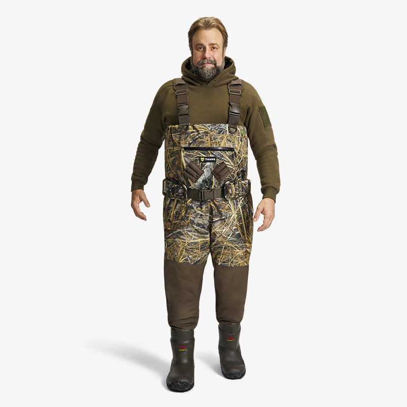 TideWe DeepWade Zip Waders Duck Hunting Breathable Chest Waders