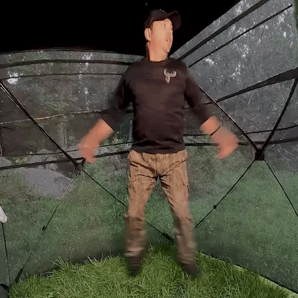 TideWe See Through Hunting Blind, 3-4 Person Pop Up Ground Deer Blind