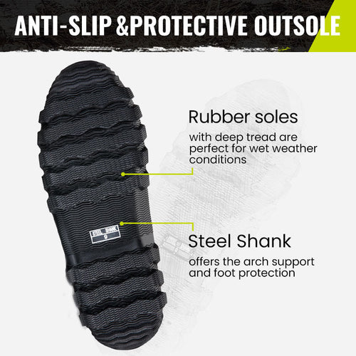 anti-slip and protective outsole