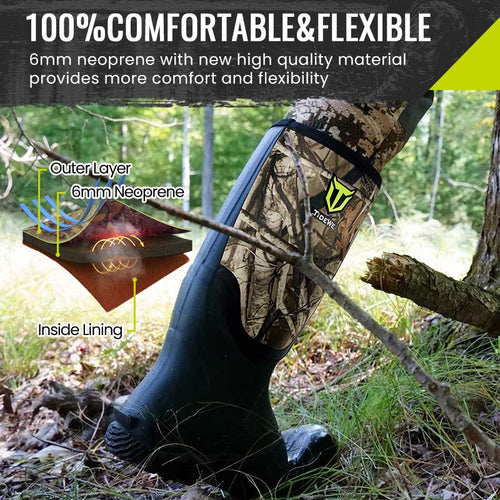 100% comfortable and flexible neoprene boots