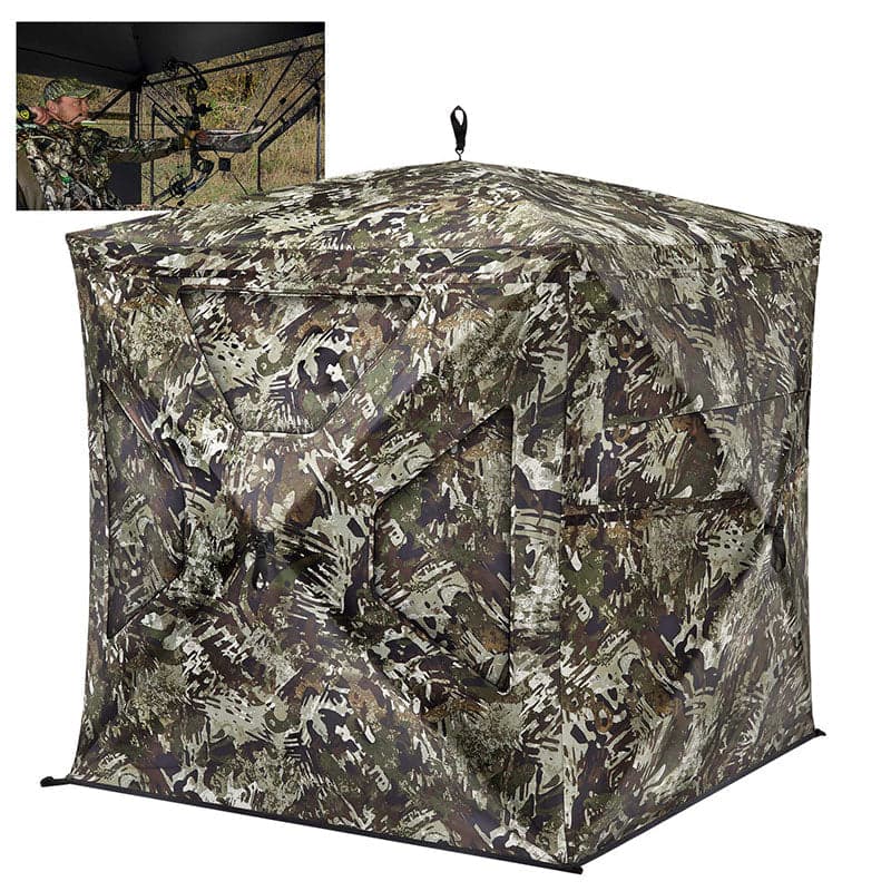 TideWe See Through Ground Blinds With Sliding Windows for Deer Hunting
