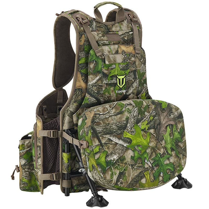 TideWe Turkey Vest with Seat with Game Pouch and Kickstand
