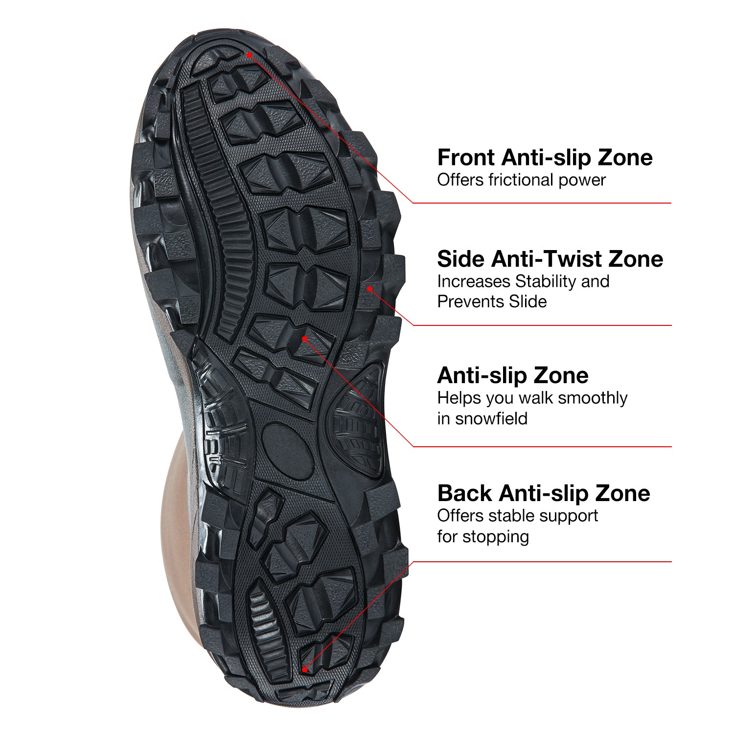 TideWe Rubber Neoprene Boots Men and Women Waterproof Durable 6mm Hunting Boots