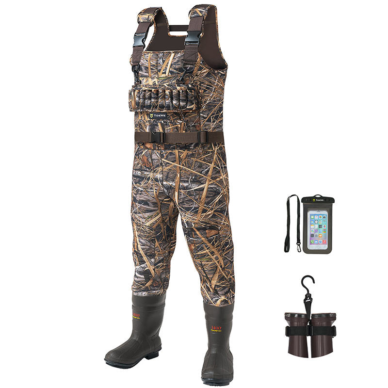 TideWe waders with 100% waterproof phone bag