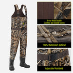 Tidewe wader with adjustable waistband