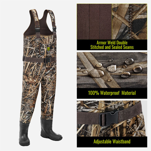 Tidewe wader with adjustable waistband