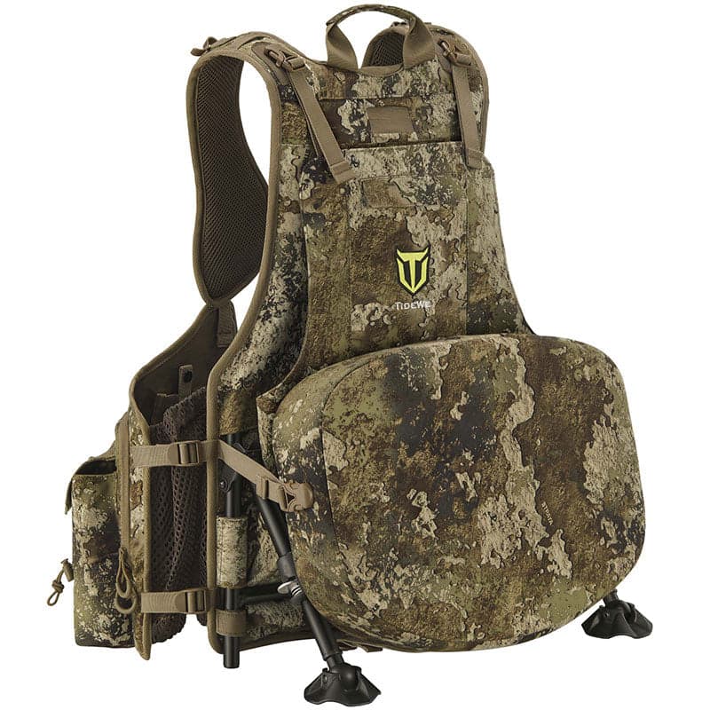 TideWe Turkey Vest with Seat with Game Pouch and Kickstand