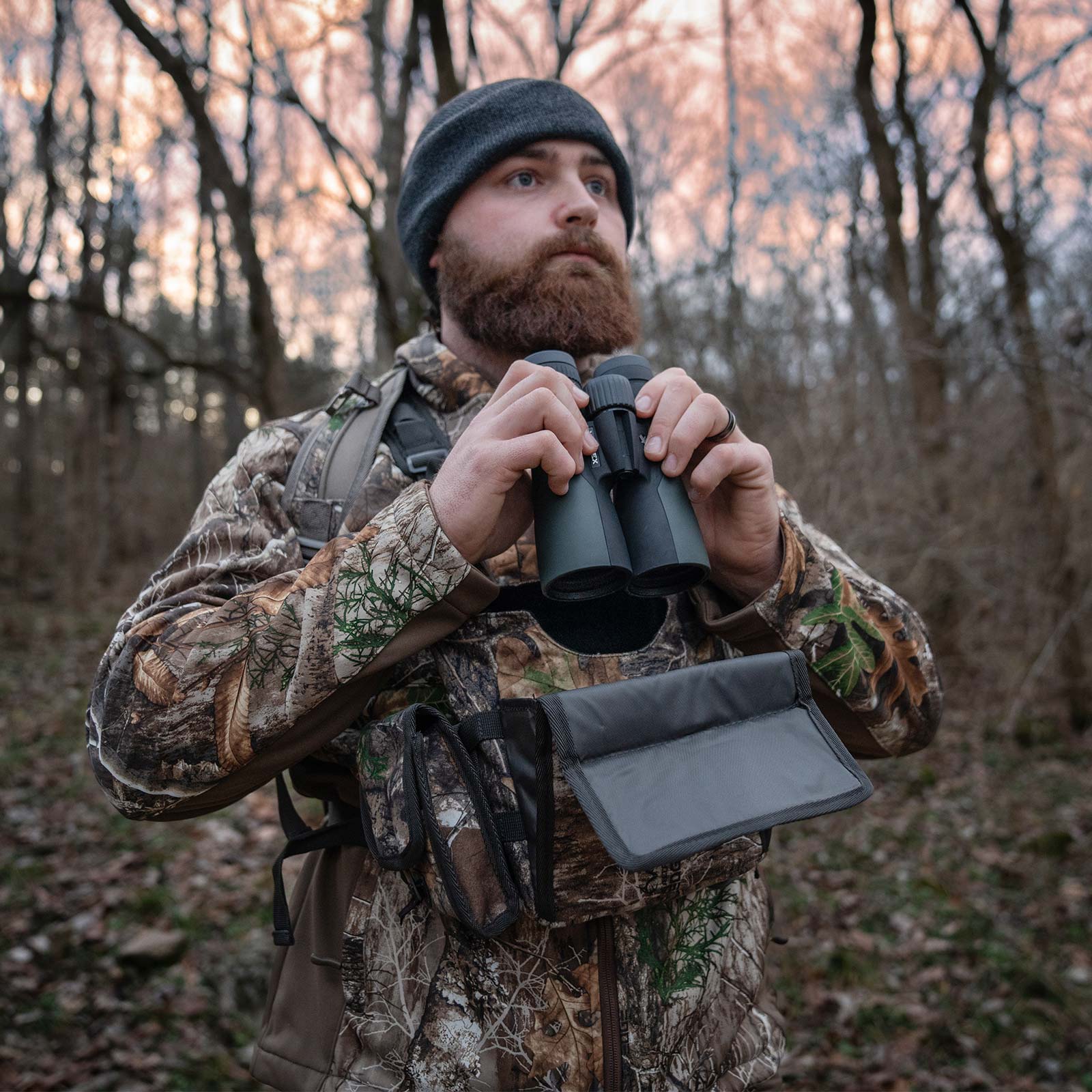 TideWe Bino Harness with Rangefinder Pouch & Rain Cover, Durable Lightweight Binocular Pack