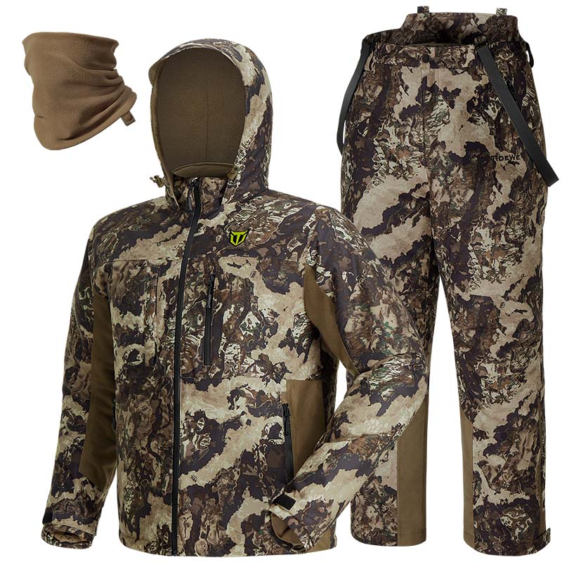TideWe Altus Whitetail Ultra Silent Hunting Suit Men's Water Resistant Hunting Clothes
