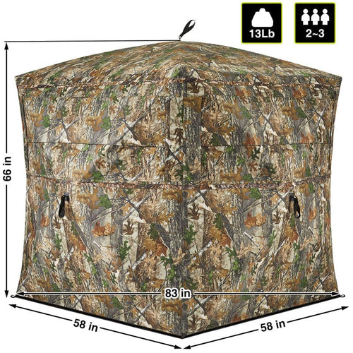 2-3Person TideWe hunting blind size