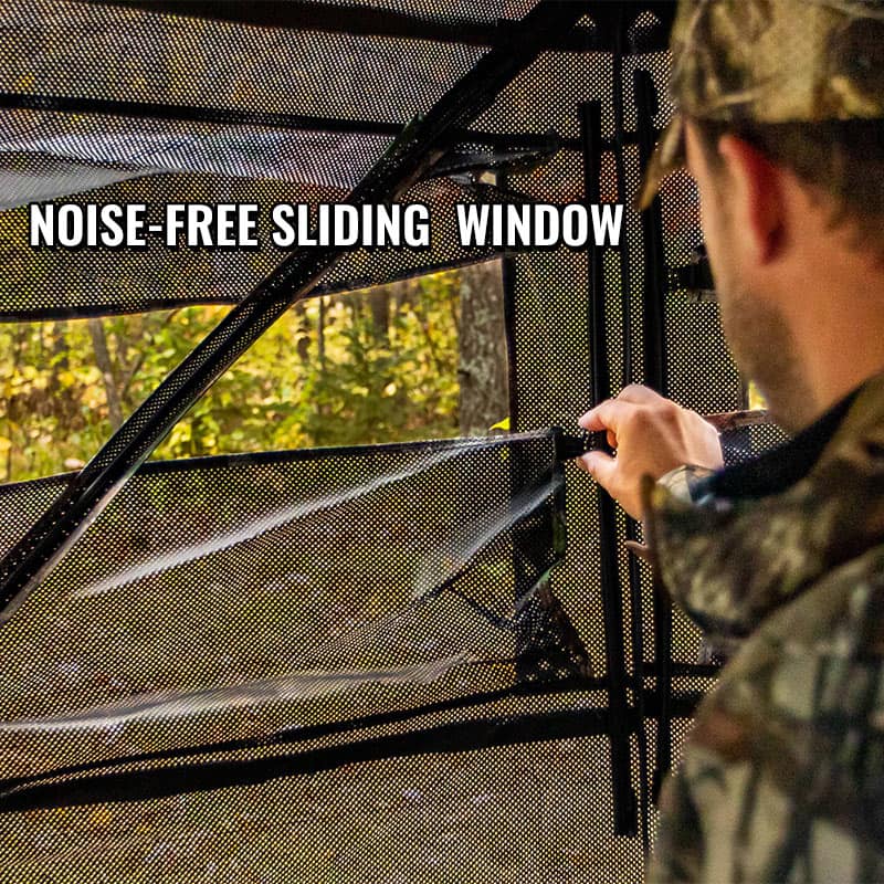 2-3 Person TideWe hunting blind with noise-free slide window