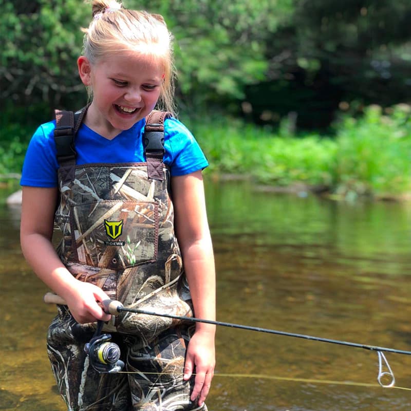 TideWe Hunting Chest Waders for Toddler Kids Youth, Fishing Neoprene Realtree MAX5 Camo Waders - Test Product