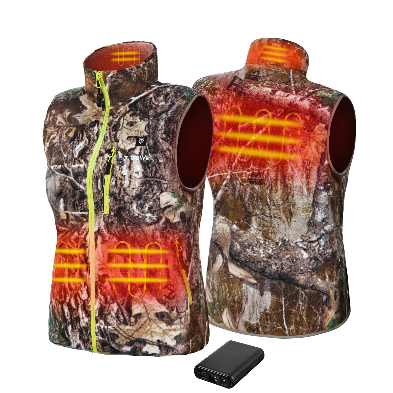 TideWe Women’s Lightweight Heated Vest with Battery Pack for Hunting/Hiking