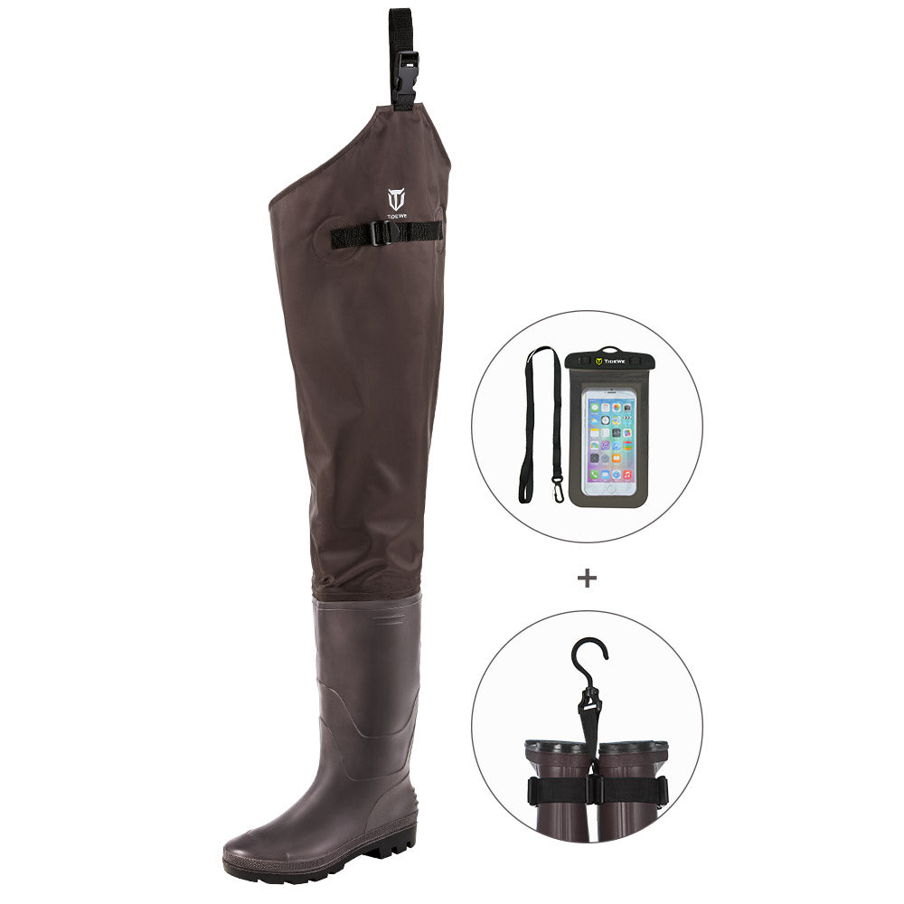 TideWe Hip Waders PVC Lightweight Fishing Hip Boots