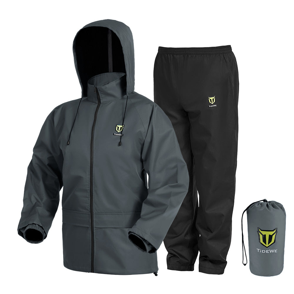 TideWe Rain Suit, Waterproof Breathable Lightweight Rain Coat & Pant
