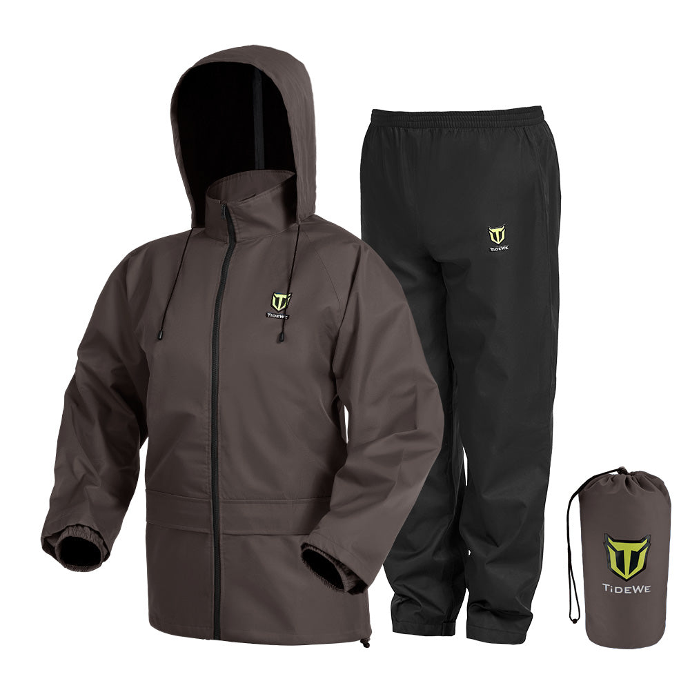 TideWe Rain Suit, Waterproof Breathable Lightweight Rain Coat & Pant