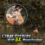 rangefinder with 6X magnification and clear display